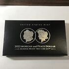 2023 - Morgan And Peace Silver Dollar - W/ BOX & COA - M7