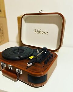Record Vinyl Player And Bluetooth Speaker Plays All Record Sizes BRAND NEW