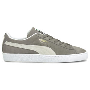 PUMA Suede Classic Grey White 37491507 Men Size 7.5-13 New Trainer Casual