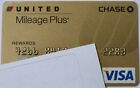 Expired Chase Bank United Airlines Visa Credit Card Gold USA