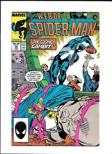 Web of Spider-Man #34 1985 Marvel Comics Bronze Age VF- Beautiful Cover
