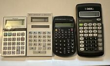 Texas Instruments TI-30X Scientific Calculators - Lot of 4 Vintage Holt, sharp