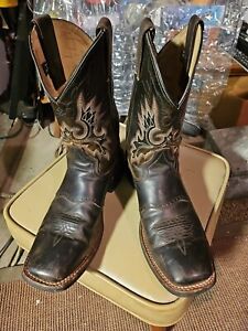 Double H DH 3258 Western Cowboy Boots Style Work West Brown Leather Mens 11.5 D
