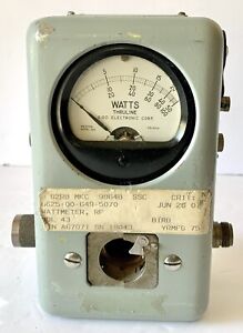Bird Electronic Corp. Thruline RF Wattmeter Model 43 50 OHMS Weston Not Tested