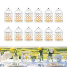Metal Set of 12 Decorative Candle Holder Cage Lanterns for Table Centerpieces US