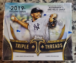 2019 Topps TRIPLE THREADS Baseball Sealed Hobby Box