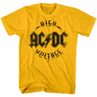 ACDC High Voltage Gold Men's T Shirt Hard Rock Band Tee Vintage Music Tee