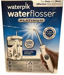 Waterpik Platinum Water Flosser With Bonus Tips NIB