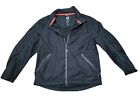 Volvo Jacket Men's Medium Coat Black Long Sleeve Full Zip Light Weight