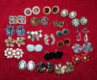 Vintage Lot of 22 Clip-On & Screw-Back Earrings Schiaparelli, HAR, Lisner & More