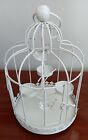 Shabby Chic White Bird Cage Decor with Tealights