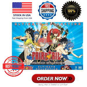 New ListingFairy Tail Complete Season 1-9 Anime Series Vol.1-328 +2Movie+9OVA (English Dub)