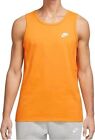 NEW The Nike Tee Mens Tank Top Orange Workout Sportswear BQ1260-886 Size Large