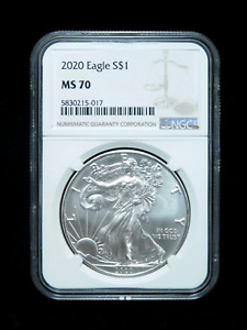 2020 $1 American Silver Eagle - NGC MS70