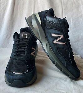 New Balance 990v5 Women’s Running Shoes W990BK5 Black Suede Size 8.5 Made In USA