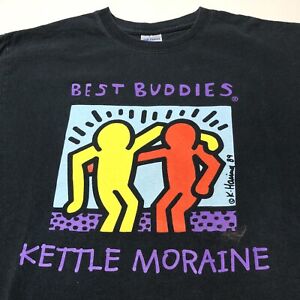 keith haring kettle moraine T-shirt Everybody Deserves A Buddy Size Medium