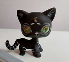 Littlest Pet Shop Resin/Glass-Eye Shorthair Black Cat Custom OOAK