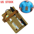 US Tactical ID Card Case Patch with Neck Lanyard and Credit Card ID Card Holder