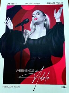 Weekends With Adele 2/16-2/17  2024 Caesar’s Palace Las Vegas  18”x24” Poster