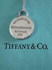 The Return to Tiffany & Co  Beyonce Collection Round Tag Pendant Sterling Silver