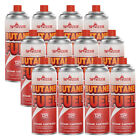 12 X Butane Fuel Gas Canisters Cartridge 8 OZ Spozer for Portable Camping Stoves