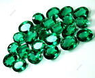AA++Lab-Created 100 Ct  Gemstone Lot Certified Green Muzo Emerald Loose  Lot