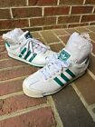 Adidas Samoa Womens Size 9 Trainers Sneakers Shoes White Green Leather G47677