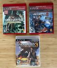 New ListingSony Playstation 3 Uncharted Game LOT Drakes Fortune Among Thieves Deception PS3
