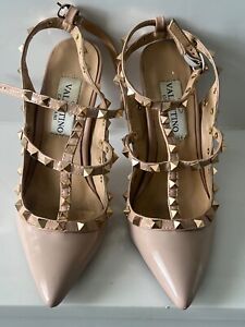 valentino studded shoes in nude color 37 US size 7