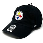 Pittsburgh Steelers '47 Clean Up Men's Black Hat Adjustable One Size Fits All