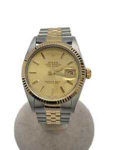 ROLEX DATE JUST AT SS YG 36mm 16013 #2n037