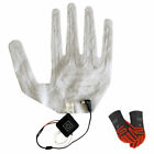USB Heated Gloves Winter Warm Five-Finger Gloves Heating Pad Electric Heating_~y