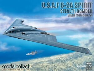 ModelCollect 1/72 Scale USAF B-2A Spirit Stealth Bomber with Mop GBU-57 UA72206