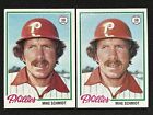 New Listing(2) MIKE SCHMIDT 1978 Topps #360 Vintage Base Lot PHILLIES