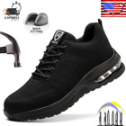 Indestructible Shoes Mens Safety Shoes Steel Toe Work Sneakers Oil-Resistant