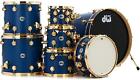 DW Collector's Series Maple Mahogany 7-piece Shell Pack - Satin Regal Blue