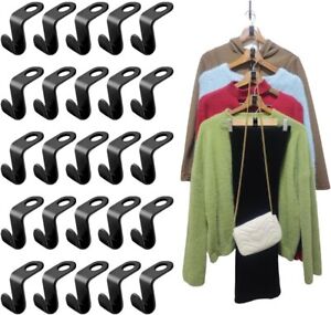 Clothes Hanger Connector Hooks,Plastic Cascading Hanger Hooks Extender Clips