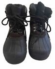 TOTES Men's Placid Brown Waterproof Winter Boots Size 12 Leather Upper