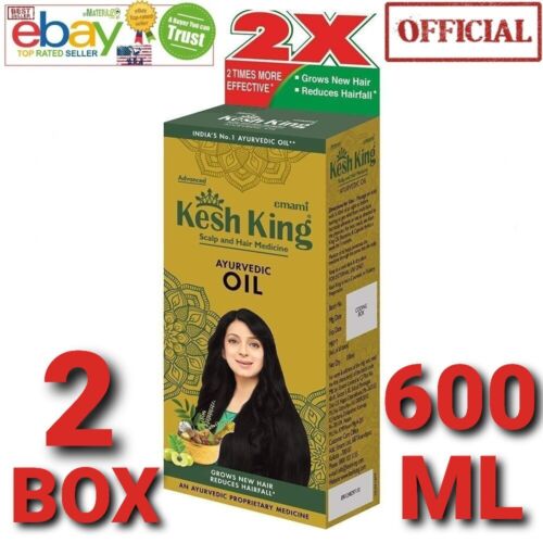 Kesh King Oil Ayurvedic USA OFFICIAL 2 Box 600 ml Hair Growth EXP.2026 NEW FRESH