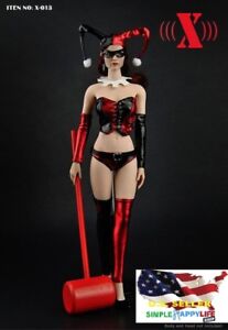 IN STOCK █ 1/6 Batman Clown Lady Clothing Suit Set for 12'' Female Figure Phicen