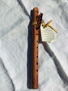 New ListingHigh Spirits Native American Style Cedar Wood Pocket Flute Key of 