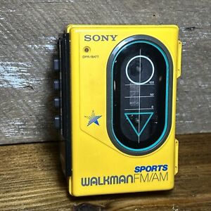 READ Sony Sports Walkman Radio Cassette Player WM-F45 Tested Works - Some Issues