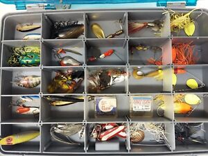 New ListingPlano Guide Series Fishing Tackle Box Full Of Lures & Gear Lot