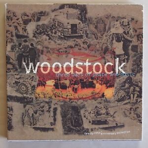 WOODSTOCK: 3 DAYS OF PEACE AND LOVE 25TH ANN. 4 CD'S + BOOKLET, BRAND NEW SET