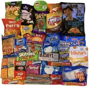 RANDOM Munchies Boxxx 65+ct tasty Snacks Care Package/Snack box