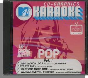 Karaoke CD+G - MTV Pop Hits Vol  1 - New Singing Machine CD! Livin' La Vida Loca