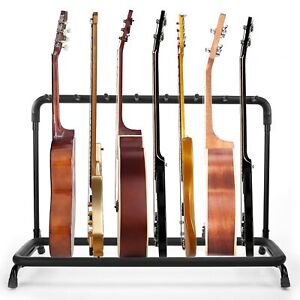 Multi Guitar Stand, 7 Holder Guitar Rack, Folding Guitar Stand,Guitar Rack fo...