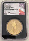 2021-W $50 Type 1 Gold Eagles NGC PF70 First Day of Issue John Mercanti