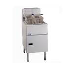 New Pitco SG18S 90 lb Commercial Natural Gas Fryer 140,000 BTU Stainless Steel