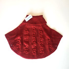 Carters Toddler Girls Size 3T Red Cable Knit Poncho Sweater Cape Valentines Day